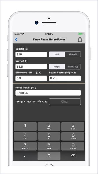 Electrical Calculator电气计算器