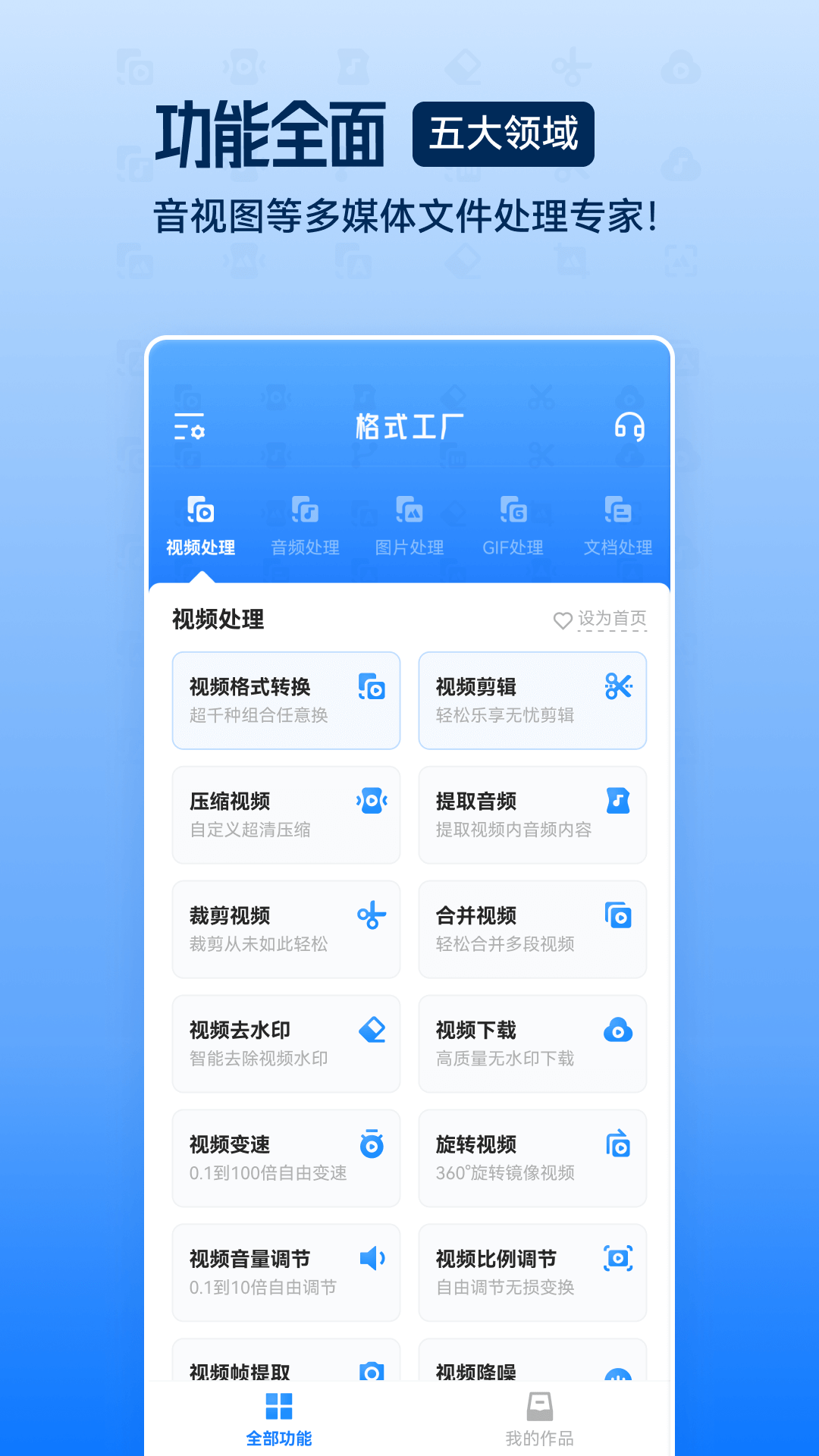 格式工厂app（视频音频图片格式转换）