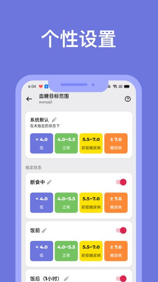 血糖小管家app