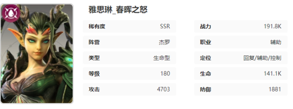 星际52区雅思琳角色怎么样