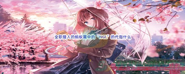 《哔哩哔哩》全职猎人的蚂蚁篇中的“NGL”的代指什么