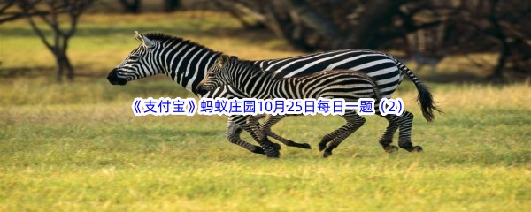 2022《支付宝》蚂蚁庄园10月25日每日一题答案（2）