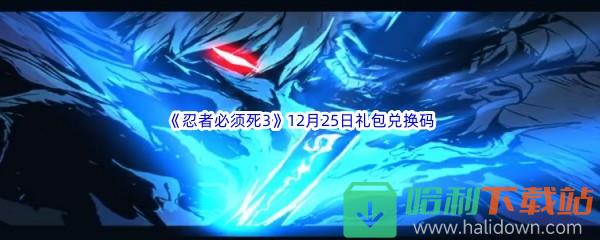  2022《忍者必须死3》12月25日礼包兑换码分享